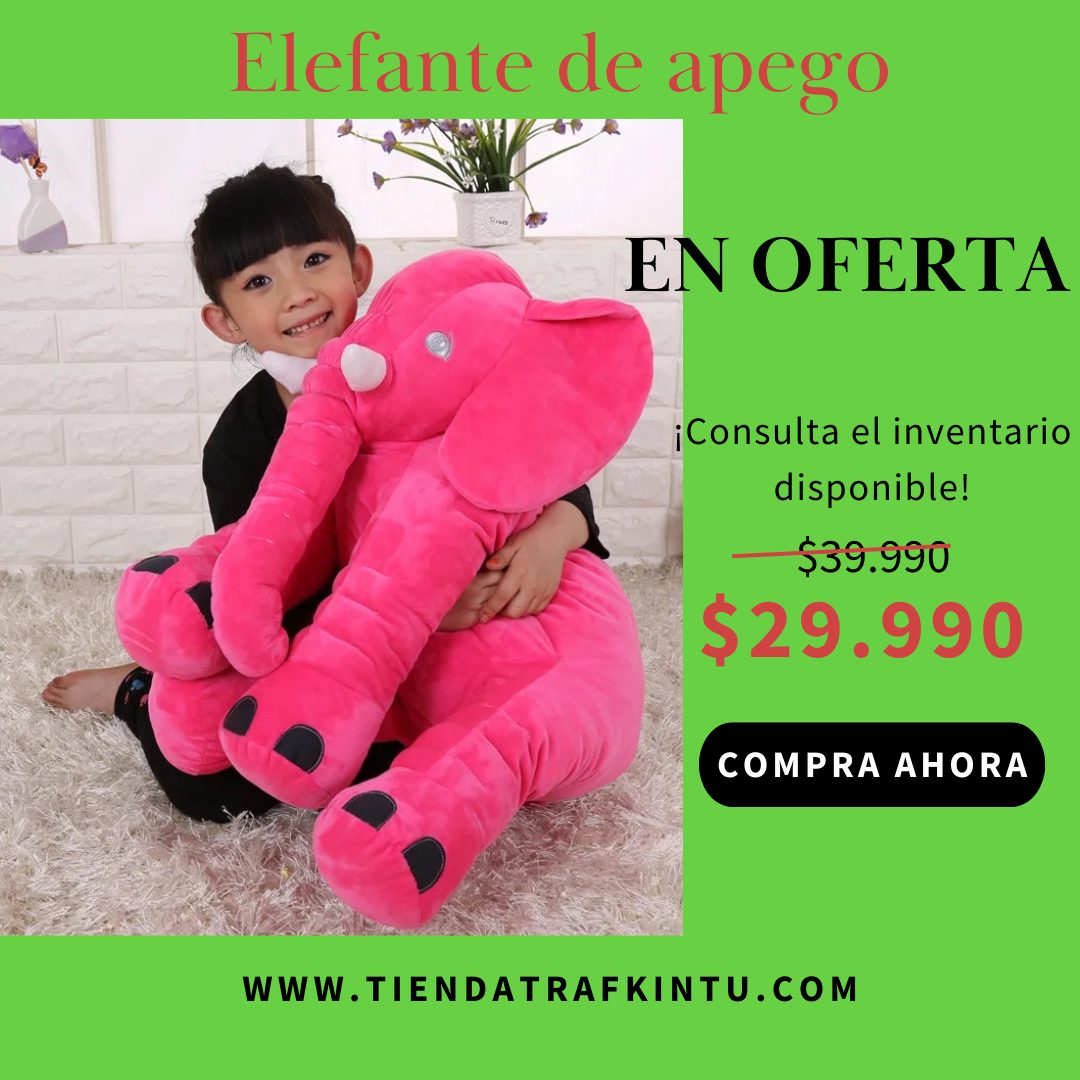 ELEFANTE DE APEGO  PARA BEBÉS