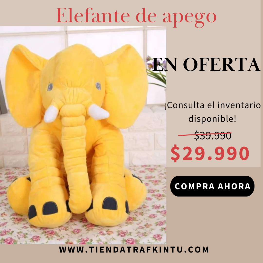 ELEFANTE DE APEGO  PARA BEBÉS