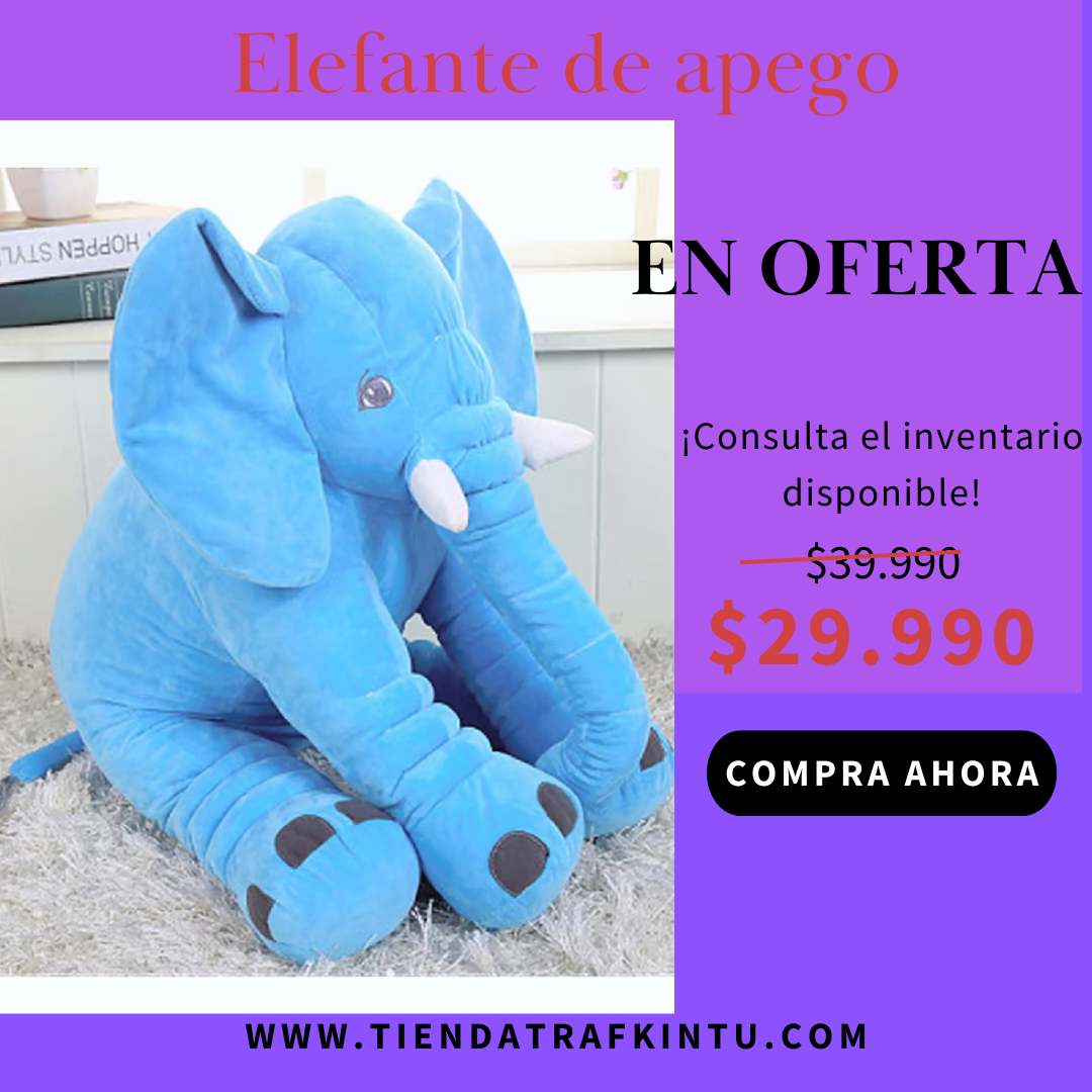 ELEFANTE DE APEGO  PARA BEBÉS