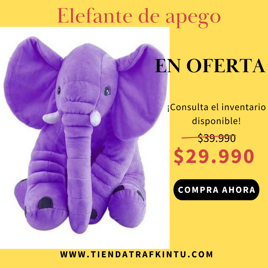 ELEFANTE DE APEGO  PARA BEBÉS