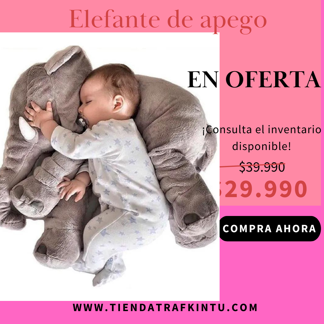 ELEFANTE DE APEGO  PARA BEBÉS